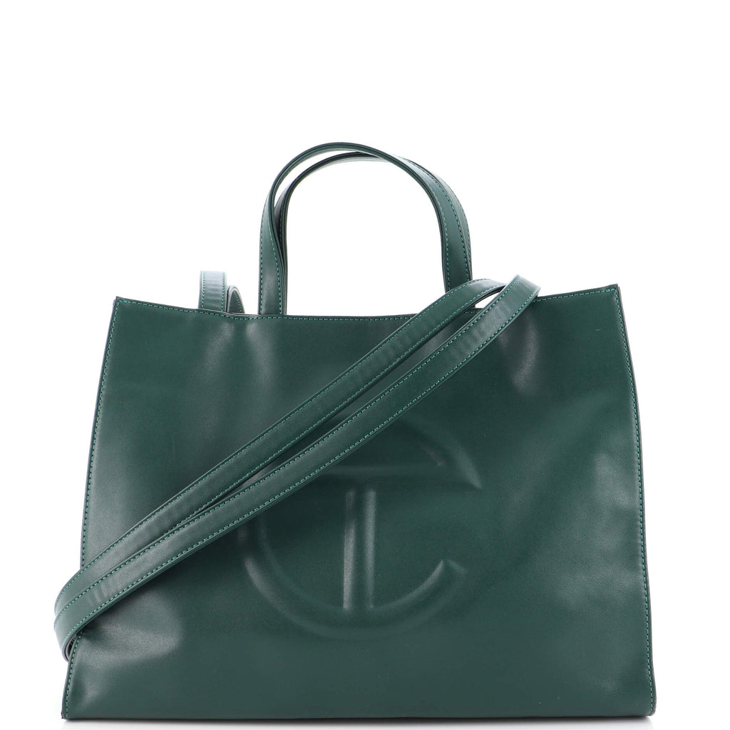 Medium shopping bag vegan leather handbag Telfar Blue in Vegan leather -  35133417