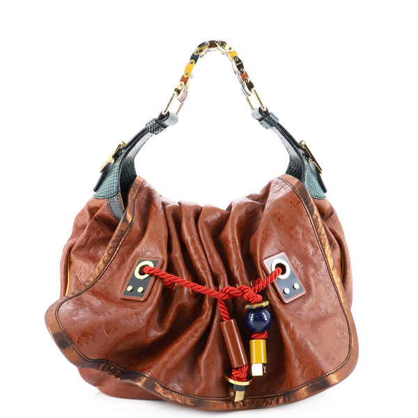 Louis Vuitton Kalahari Handbag Limited Edition Monogram Epices GM Brown  2071791