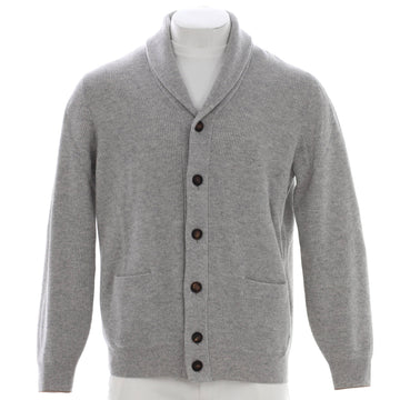 Brunello Cucinelli Men's Shawl Collar Button Up Cardigan Cashmere