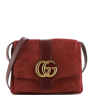 Gucci Arli Shoulder Bag Suede with Leather Medium