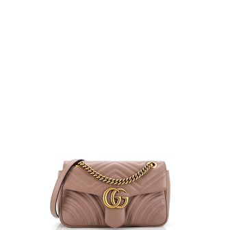 Gucci GG Marmont Flap Bag Matelasse Leather Small