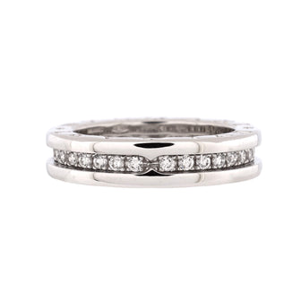 Bvlgari B.Zero1 One Band Ring 18K White Gold and Diamonds