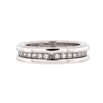 Bvlgari B.Zero1 One Band Ring 18K White Gold and Diamonds