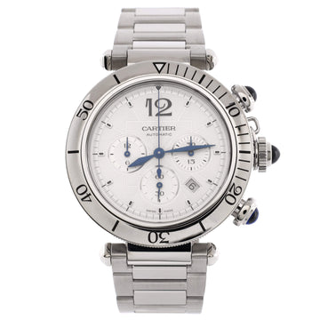 Cartier Pasha de Cartier Chronograph Automatic Watch Stainless Steel 41