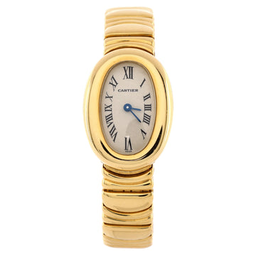 Cartier Baignoire Quartz Watch Yellow Gold 18