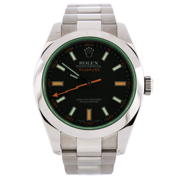 Rolex Oyster Perpetual Milgauss Automatic Watch Stainless Steel 40