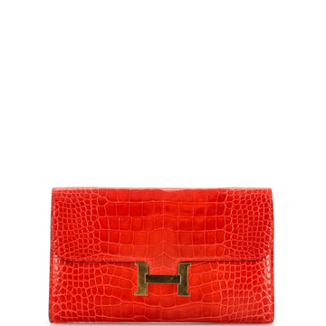 Hermes Constance Wallet Alligator Long