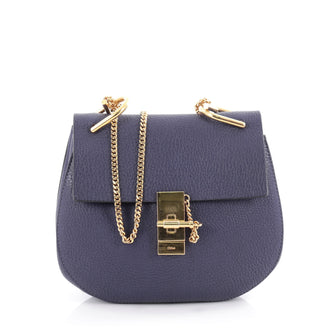 Chloe Drew Crossbody Bag Leather Small Purple 2072501