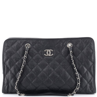 Chanel French Riviera Tote Quilted Caviar Large