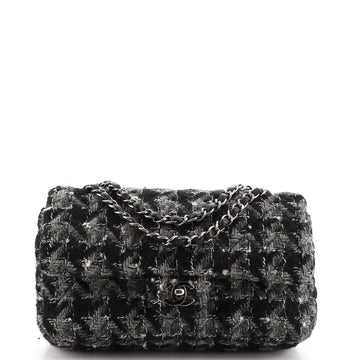 Chanel Classic Double Flap Bag Quilted Tweed Medium