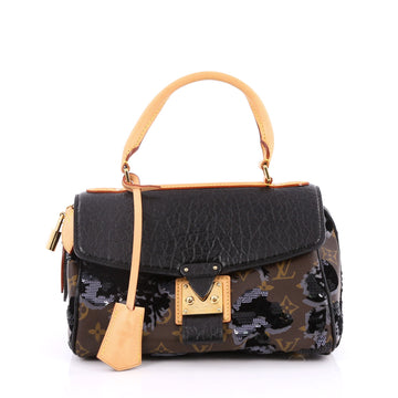 Louis Vuitton Carrousel Handbag Limited Edition Fleur De Jais Brown