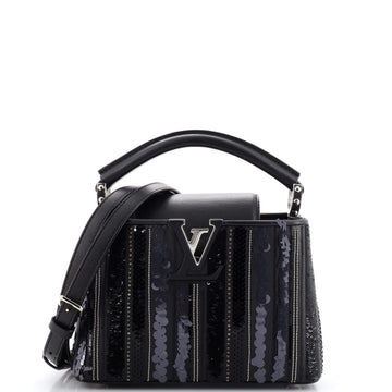 Louis Vuitton Capucines Bag Sequin and Beaded Leather Mini