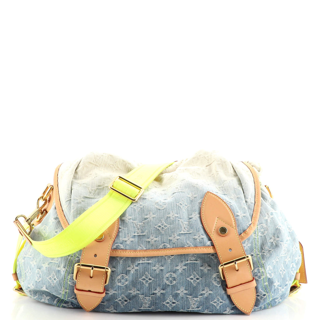 Louis Vuitton, Bags, Louis Vuitton Sunrise Shoulder Bag Denim Blue  Neutral