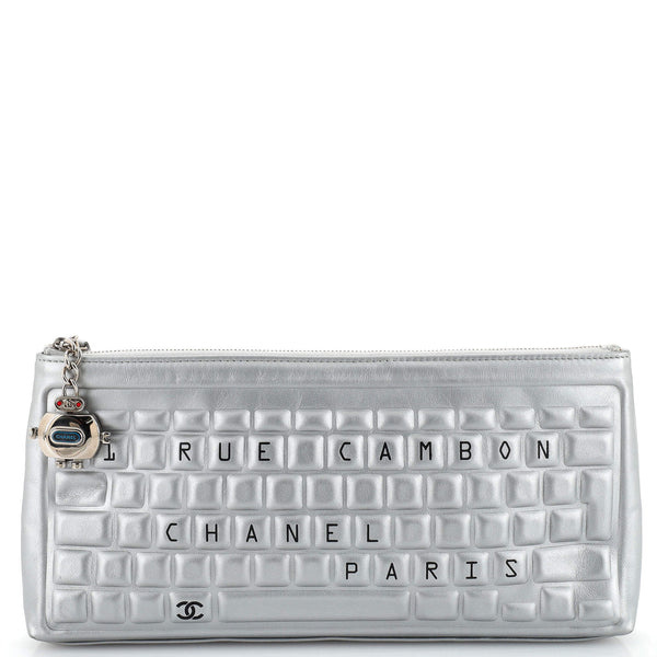 Chanel Keyboard Zip Clutch Calfskin 207340