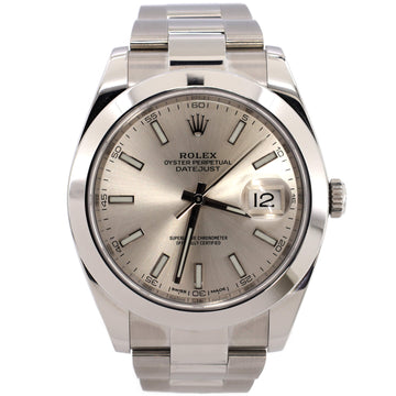 Rolex Oyster Perpetual Datejust Automatic Watch Stainless Steel 41