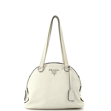 Prada Zip Around Dome Satchel Vitello Daino Small
