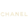Chanel CHA-NEL Logo Letters Brooch Set Metal with Crystals Gold 2073592