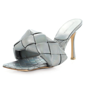 Bottega Veneta Women's Lido Heeled Sandals Maxi Intrecciato Leather