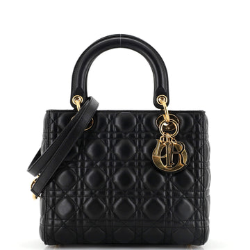 Christian Dior Lady Dior Bag Cannage Quilt Lambskin Medium