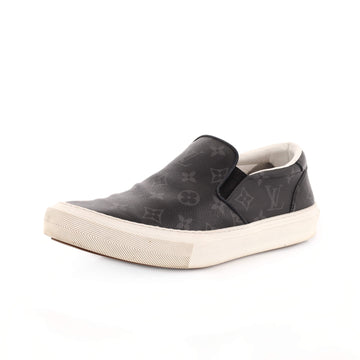 Louis Vuitton Men's Trocadero Slip-On Sneakers Monogram Eclipse Canvas
