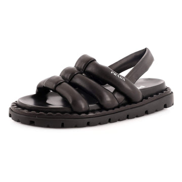 Prada Women's Padded Slingback Sandals Leather