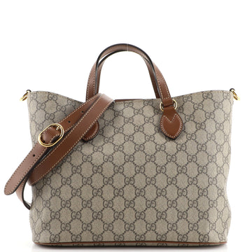Gucci Convertible Soft Tote GG Coated Canvas Small