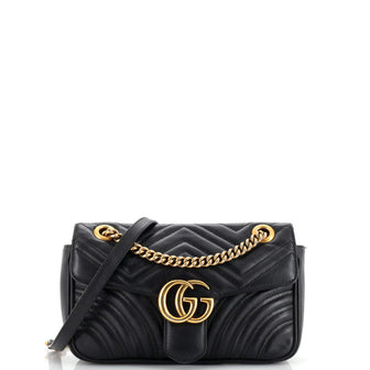 Gucci GG Marmont Flap Bag Matelasse Leather Small
