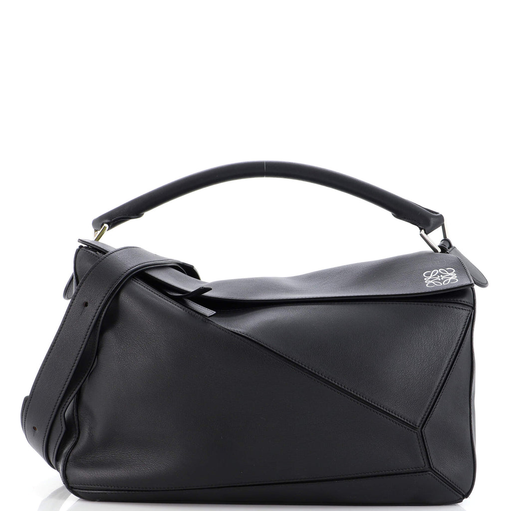 Loewe Puzzle Bag Leather Large Black 2074083