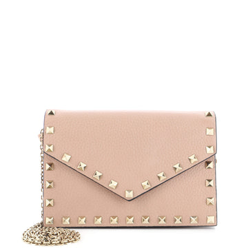 Valentino Garavani Rockstud Envelope Chain Crossbody Bag Leather Small