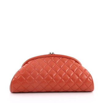 Chanel Timeless Clutch Quilted Lambskin Red