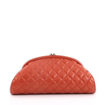 Chanel Timeless Clutch Quilted Lambskin Red