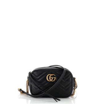 Gucci GG Marmont Shoulder Bag Matelasse Leather Mini