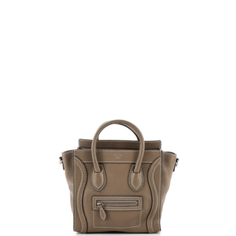 Celine Luggage Bag Grainy Leather Nano