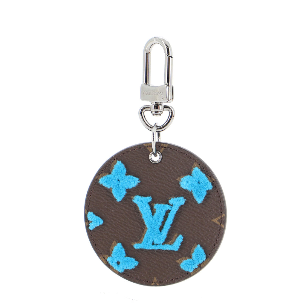 Louis Vuitton Denim Key Chain Bag Charm Blue