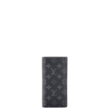 Louis Vuitton Brazza Wallet Monogram Eclipse Canvas