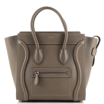 Celine Luggage Bag Grainy Leather Micro