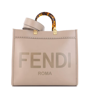 Fendi Sunshine Shopper Tote Leather Medium