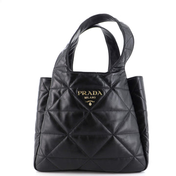 Prada Flou Dynamique Open Tote Quilted Nappa Leather Medium