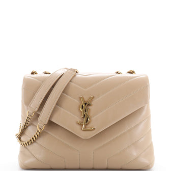 Saint Laurent LouLou Shoulder Bag Matelasse Chevron Leather Small