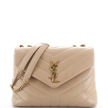 Saint Laurent LouLou Shoulder Bag Matelasse Chevron Leather Small