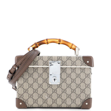 Gucci Bamboo Globe-Trotter Vanity Case GG Coated Canvas