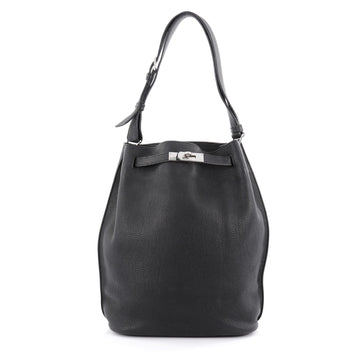 Hermes So Kelly Handbag Togo 26 Black 2075901