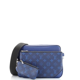 Louis Vuitton, Bags, Louis Vuitton Trio Messenger Bag Monogram Taigarama  Blue