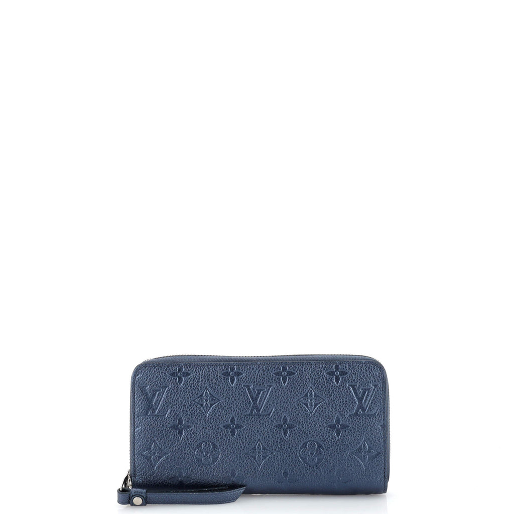 Shop for Louis Vuitton Blue Empreinte Leather Monogram Zippy