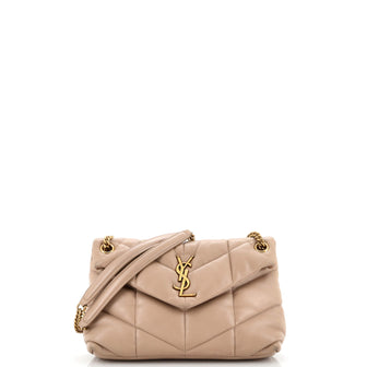 Saint Laurent LouLou Puffer Shoulder Bag Quilted Leather Small