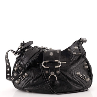 Balenciaga Le Cagole Giant Studs Shoulder Bag Leather Medium