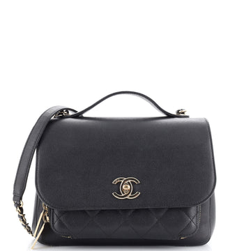 Chanel Business Affinity Flap Bag Quilted Caviar Small