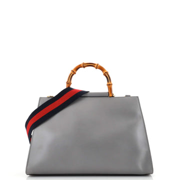 Gucci Nymphaea Top Handle Bag Leather Medium