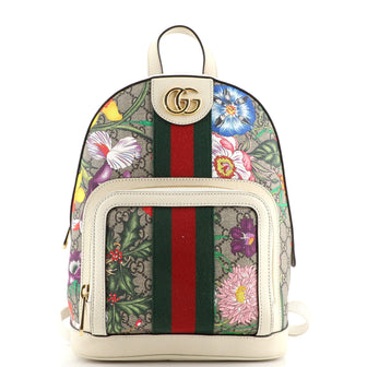 Gucci Ophidia Backpack Flora GG Coated Canvas Small