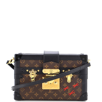 Louis Vuitton Petite Malle Handbag Monogram Canvas